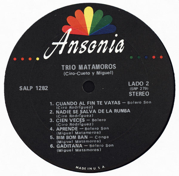 Trio Matamoros : Trio Matamoros Vol. 2 (LP, Album)