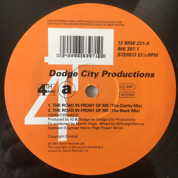 Dodge City Productions : The Clarity EP (The Road In Front Of Me) (12")