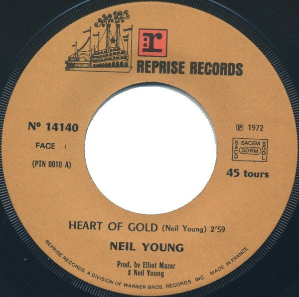Neil Young : Heart Of Gold (7", Single)