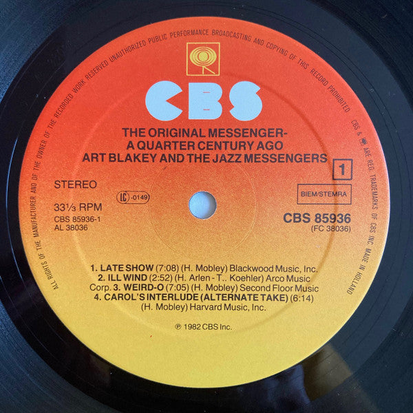 Art Blakey & The Jazz Messengers : Originally (LP)