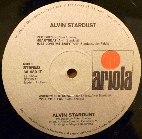 Alvin Stardust : Alvin Stardust (LP, Album)