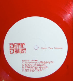 The Fabulous Mach Kung-Fu : Exotic Exhaust (LP, Album, Red)