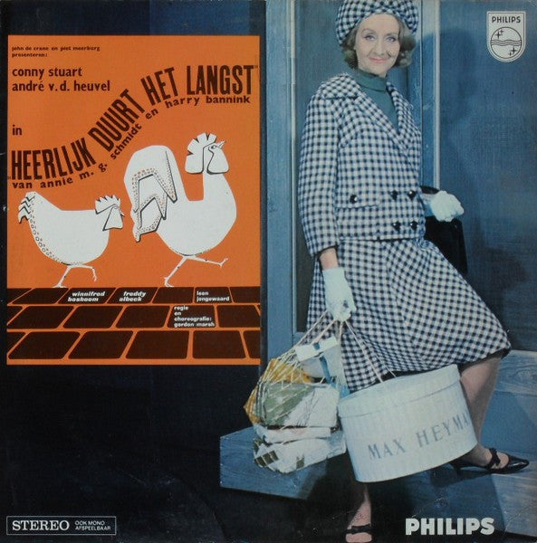 Annie M.G. Schmidt, Harry Bannink, Conny Stuart, Leen Jongewaard, André Van Den Heuvel : Liedjes Uit "Heerlijk Duurt Het Langst" (LP, RP)