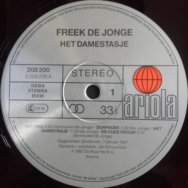 Freek de Jonge : Het Damestasje (LP, Album)