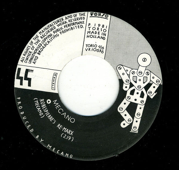 Mecano (2) : Robespierre's Re-Marx (7", Single)