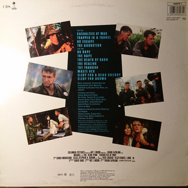 Ennio Morricone : Casualties Of War (Original Motion Picture Soundtrack) (LP, Album)
