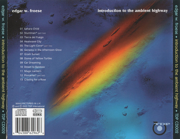 Edgar Froese : Introduction To The Ambient Highway (Roaring Cats And Driving Camels) (CD, Album, Comp)