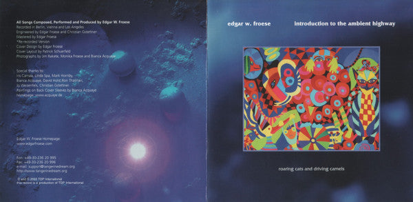 Edgar Froese : Introduction To The Ambient Highway (Roaring Cats And Driving Camels) (CD, Album, Comp)