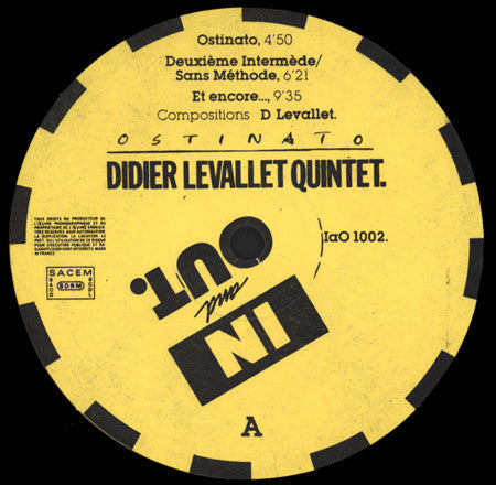 Didier Levallet Quintet : Ostinato (LP, Album)