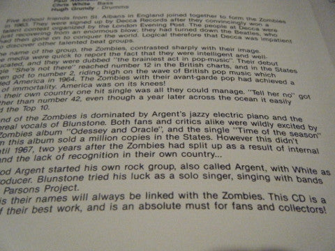 The Zombies : Featuring Colin Blunstone & Rod Argent (CD, Comp)