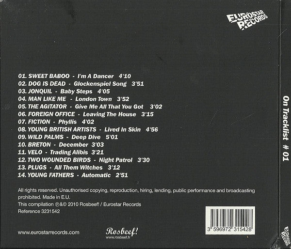 Various : Eurostar Records On Tracklist # 01 (CD, Comp)