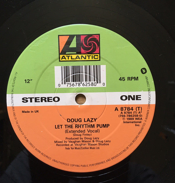 Doug Lazy : Let The Rhythm Pump (12", Single)