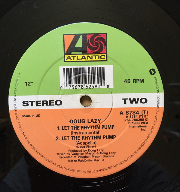 Doug Lazy : Let The Rhythm Pump (12", Single)