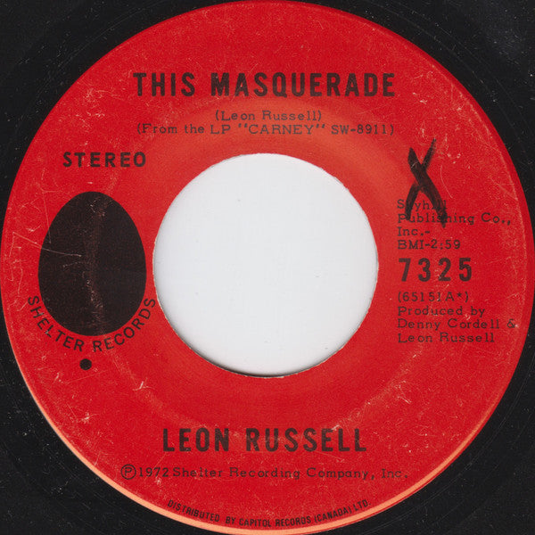 Leon Russell : Tight Rope  (7", Single)
