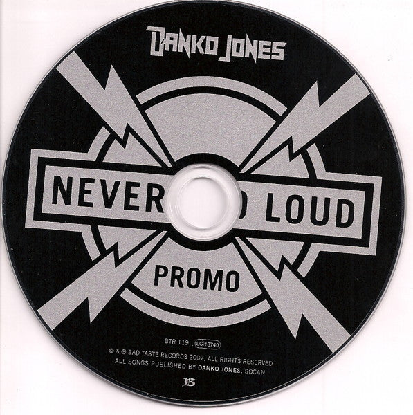 Danko Jones : Never Too Loud (CD, Album, Promo)