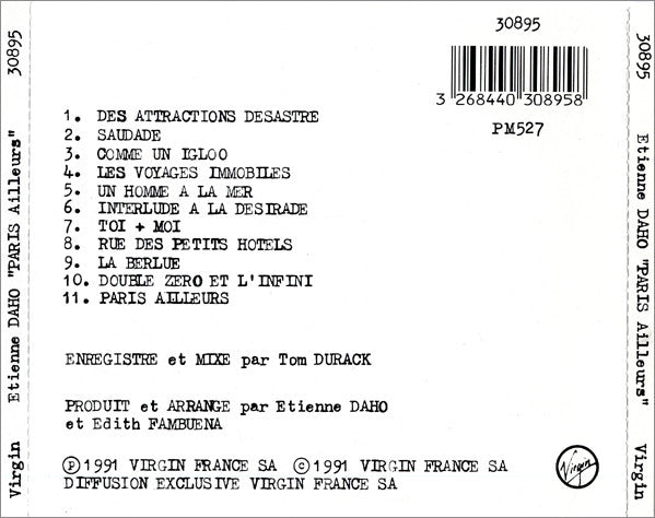 Etienne Daho : Paris Ailleurs (CD, Album)