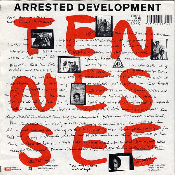 Arrested Development : Tennessee (7", Single)
