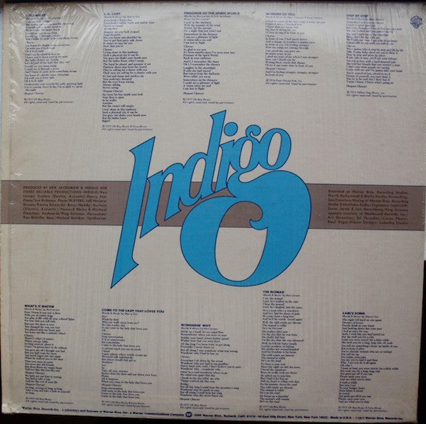 Indigo (26) : Indigo (LP, Album)