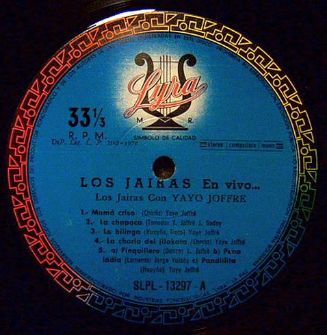 Los Jairas : En Vivo (LP, Album)