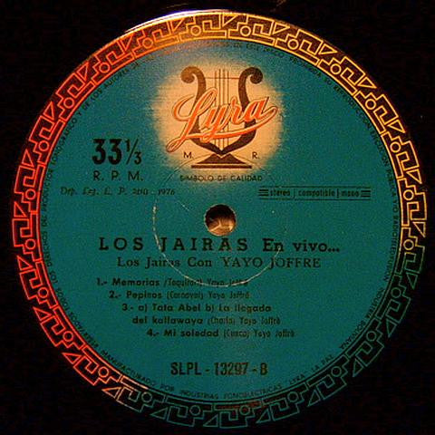 Los Jairas : En Vivo (LP, Album)