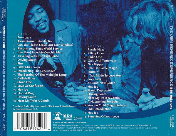 The Jimi Hendrix Experience : BBC Sessions (2xCD, Comp, Mono, RM)