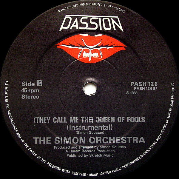 Jessica Williams / The Simon Orchestra : (They Call Me The) Queen Of Fools (12")