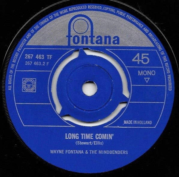 Wayne Fontana & The Mindbenders : It's Just A Little Bit Too Late (7", Mono)