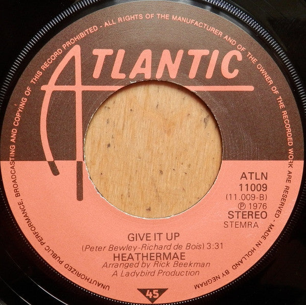 Heathermae : You Don't Need Me (7", Single)