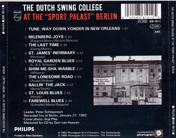 The Dutch Swing College Band : Dutch Swing College At The "Sport Palast", Berlin (CD, Album, RE, RM)