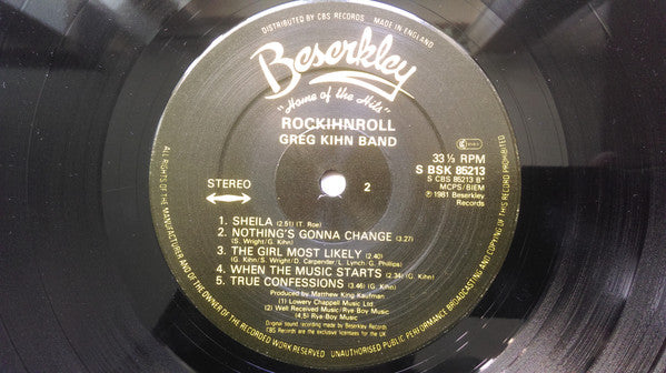 Greg Kihn Band : Rockihnroll (LP, Album)