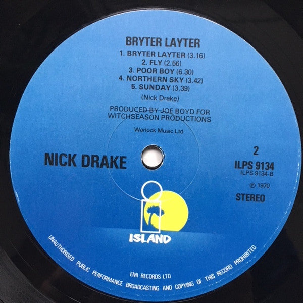 Nick Drake : Bryter Layter (LP, Album, RE)