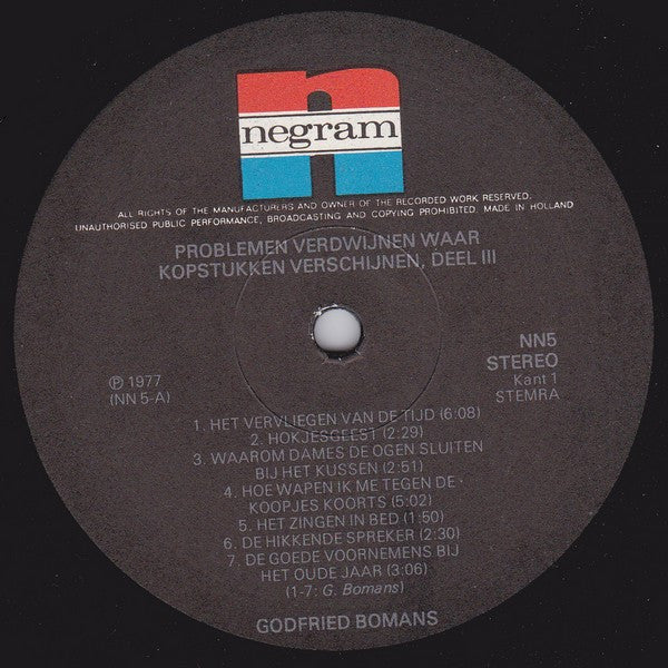 Godfried Bomans : Bomans Met Een Glimlach - Deel 3 (LP, Album)