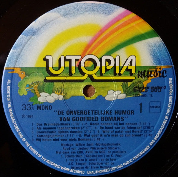 Godfried Bomans : De Onvergetelijke Humor Van Godfried Bomans (LP, Album, Mono)