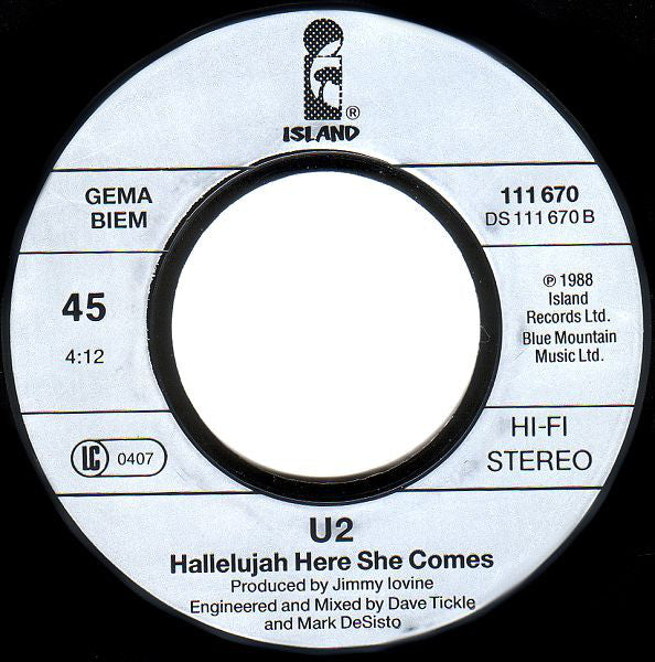 U2 : Desire (7", Single, Gat)