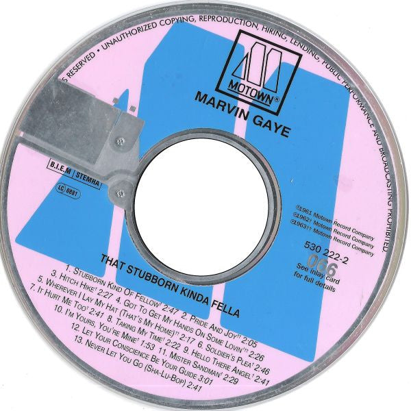 Marvin Gaye : That Stubborn Kinda Fellow (CD, Album)
