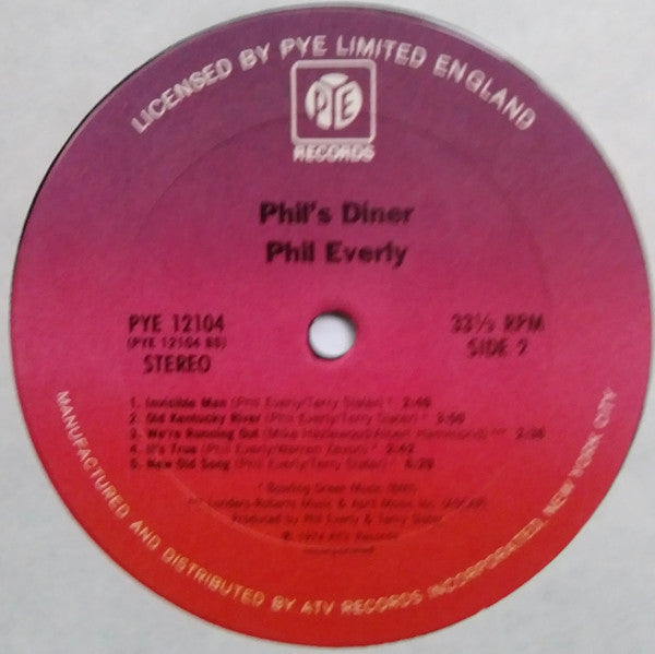 Phil Everly : Phil's Diner (LP, Album, San)