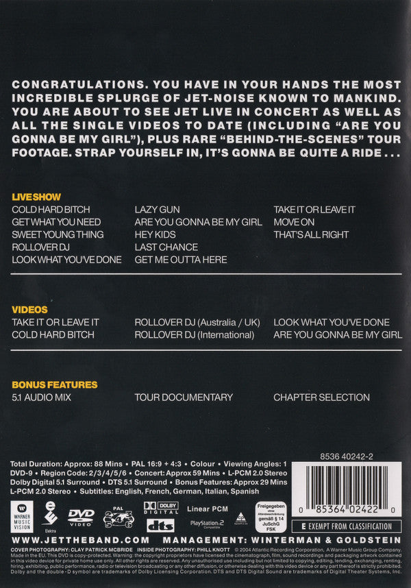 Jet (2) : Family Style (DVD-V, Comp, Copy Prot., Multichannel, PAL)