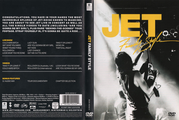 Jet (2) : Family Style (DVD-V, Comp, Copy Prot., Multichannel, PAL)