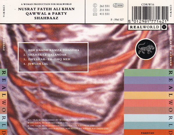 Nusrat Fateh Ali Khan & Party : Shahbaaz (CD, Album)