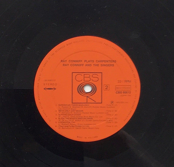 Ray Conniff And The Singers : Ray Conniff Plays Carpenters (LP, Comp)