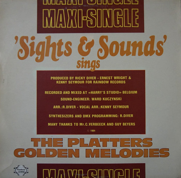 Sights & Sounds (2) : The Platters Golden Melodies (12", Maxi)
