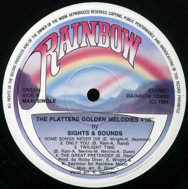 Sights & Sounds (2) : The Platters Golden Melodies (12", Maxi)