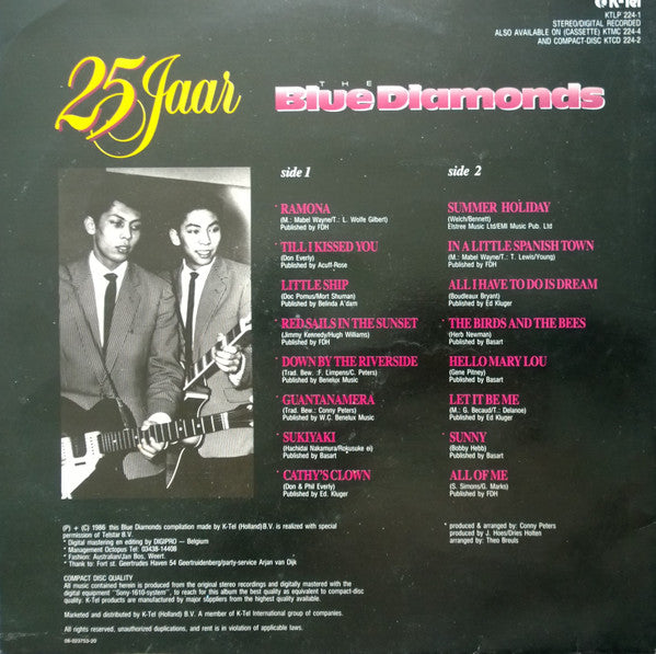 The Blue Diamonds : 25 Jaar (LP, Album, Gat)