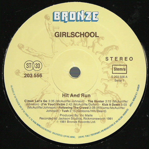 Girlschool : Hit And Run (LP, Album)