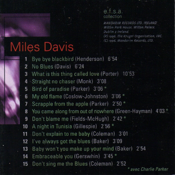 Miles Davis : Jazz Masters (100 Ans De Jazz) (CD, Comp)