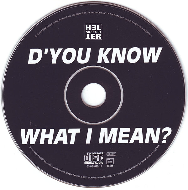 Oasis (2) : D'You Know What I Mean? (CD, Single, Tex)