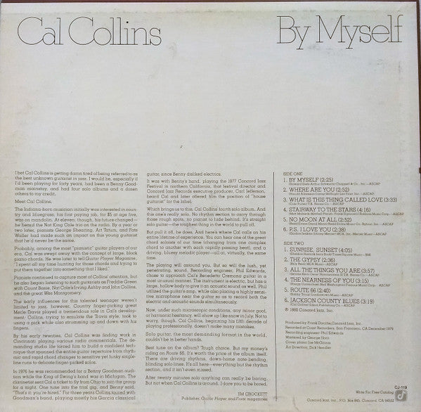 Cal Collins : By Myself (LP, Album)