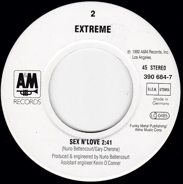 Extreme (2) : Song For Love (7", Single)