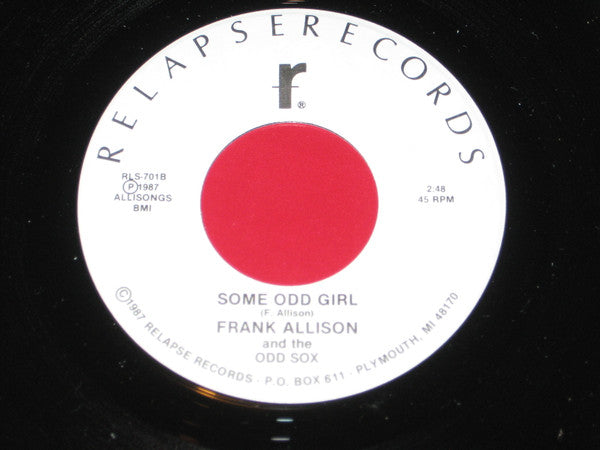 Frank Allison And The Odd Sox : Rodent Of Love / Some Odd Girl (7", Single)