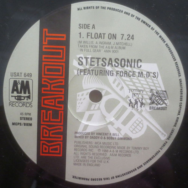 Stetsasonic Featuring Force MD's : Float On (12")